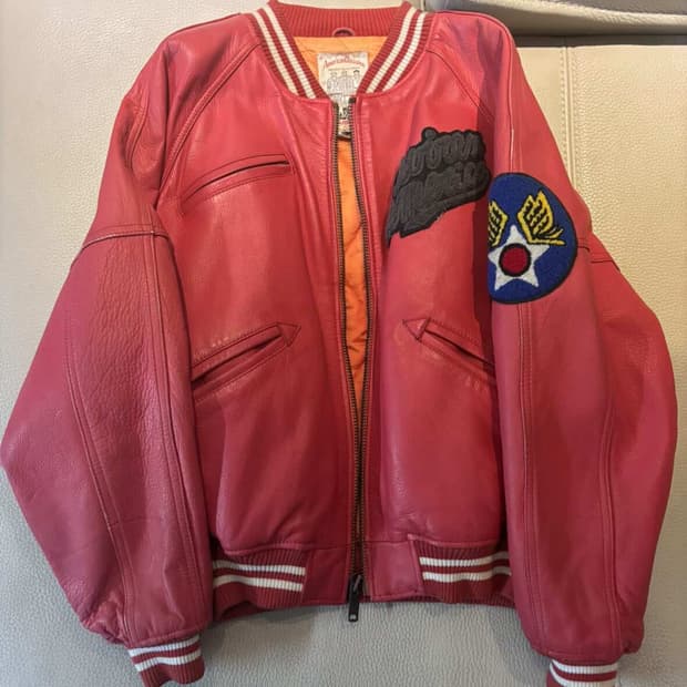 아비렉스 레더 자켓 s