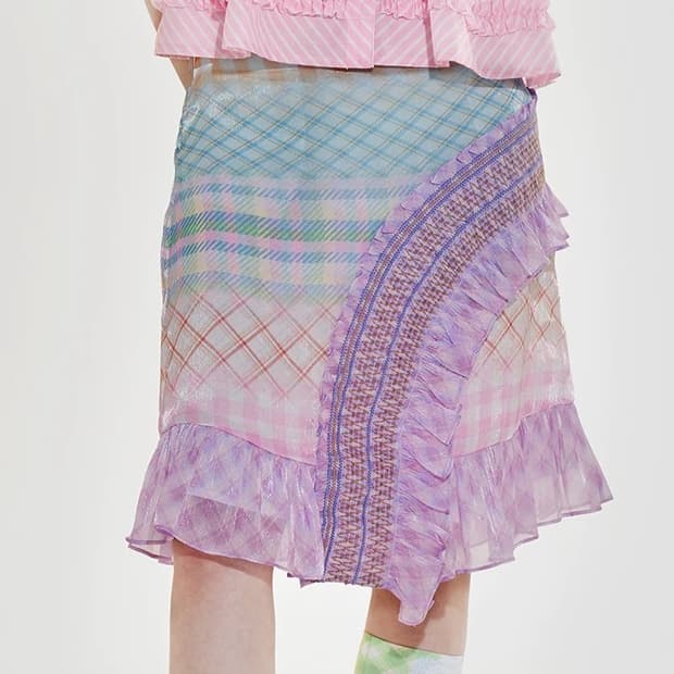 tntntutu 에이라인 미디 스커트