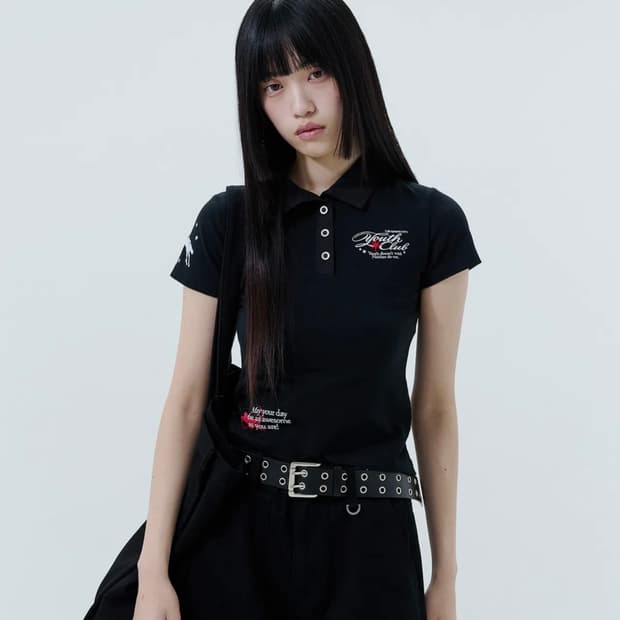 오드스튜디오 그래픽 카라 티셔츠