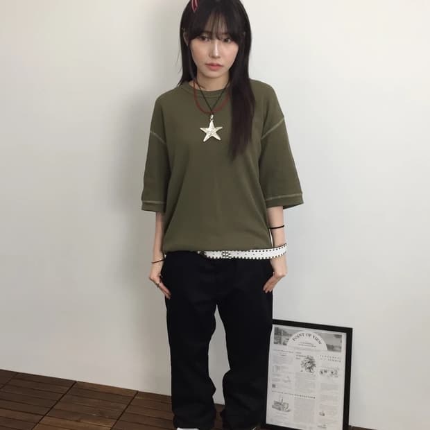 GU Waffle Big Tee Olive