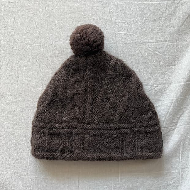 일본 폼폼 니트 모자 털모자 그런지페어리 빈티지