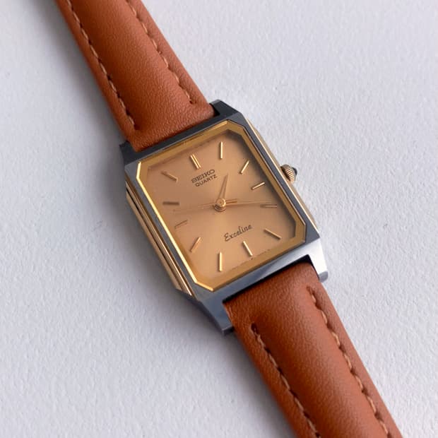 Seiko 세이코 쿼츠 스퀘어 레이디스