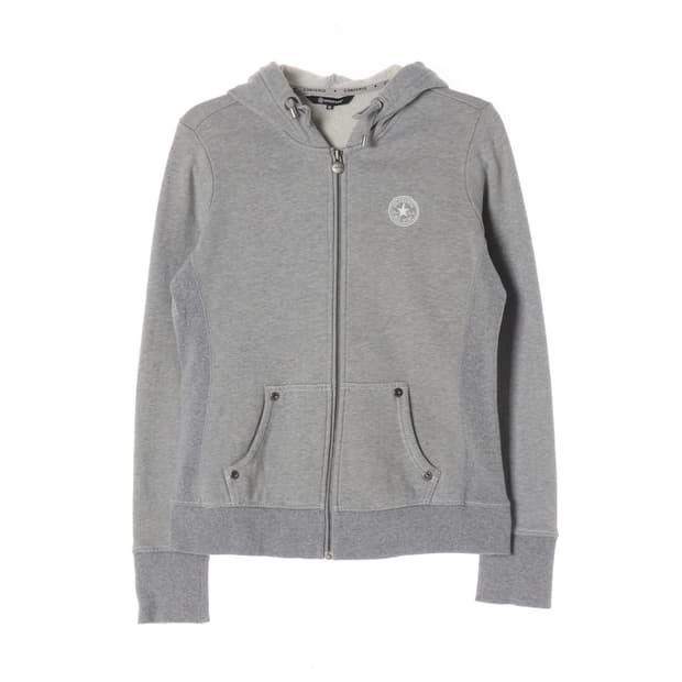 컨버스 오리지널 스니커즈 백프린팅 후드 집업 S