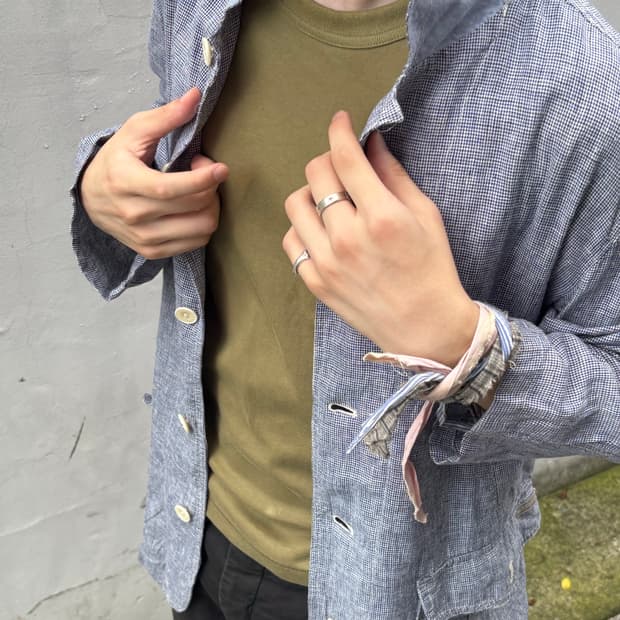 Sky Blue Medium Length Jacket