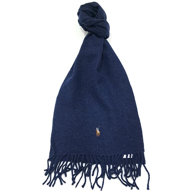 MX504 폴로 00s 이태리판 울 멀티포니 네이비 머플러 목도리