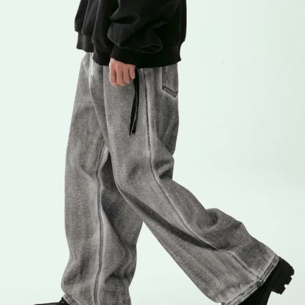 플레이버리즘 더티화이트 데님팬츠