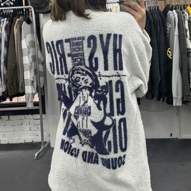 히스테릭 글래머 기타걸 테리 가디건