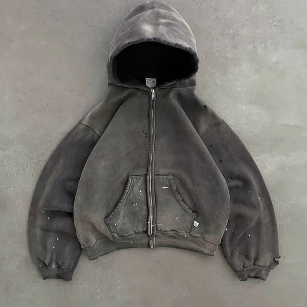 아킴보 클럽 워치 피커 썬페이디드 후드집업