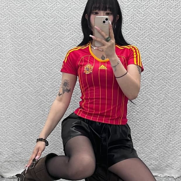 아디다스 올드스쿨 레트로 스페인 져지 반팔티 85 C12453
