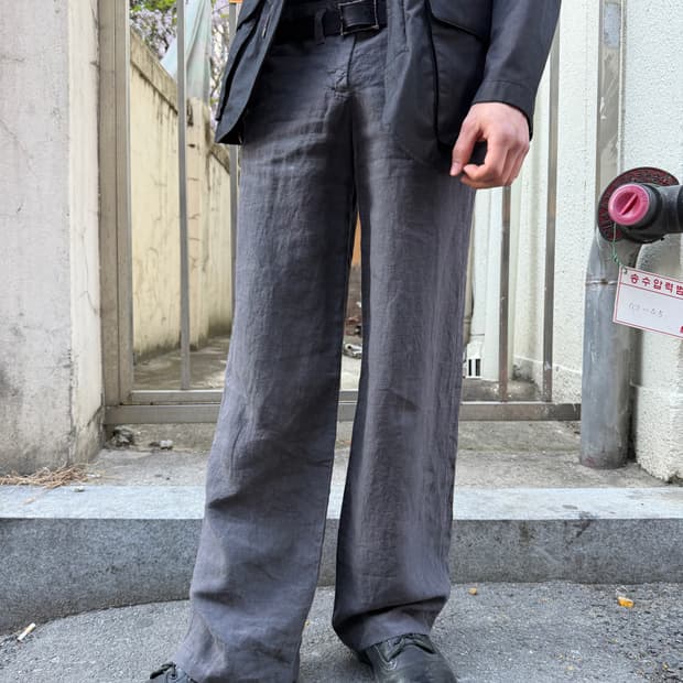 00s Emporio Armani linen trousers