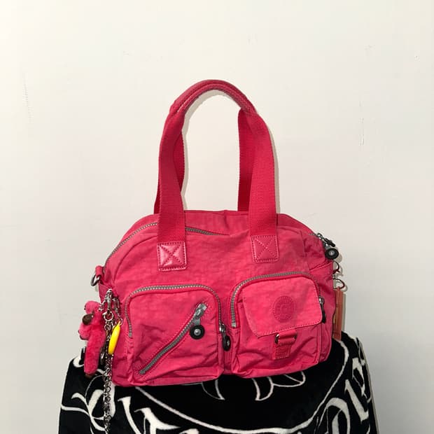 Kipling 고릴라&포켓 크로스백 핑크