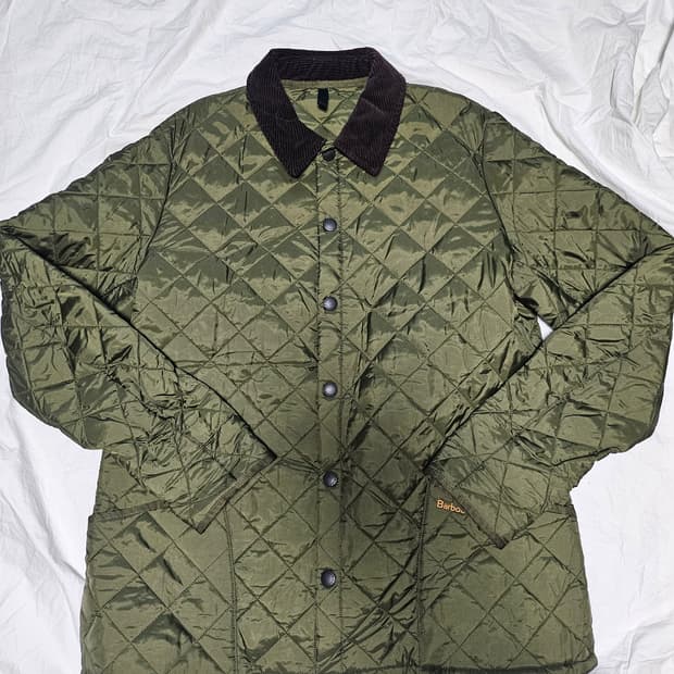 바버 헤리티지 리데스데일 퀼팅 퀼티드 자켓 올리브 XL