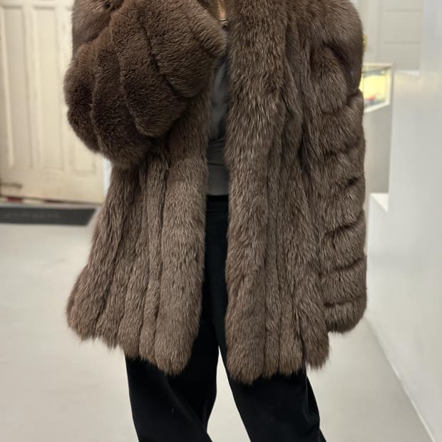 사가 폭스 퍼 자켓