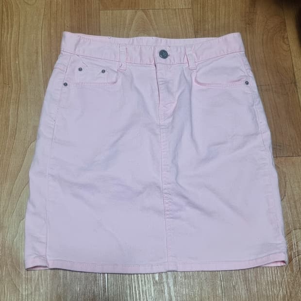 연핑크 청 치마 스커트