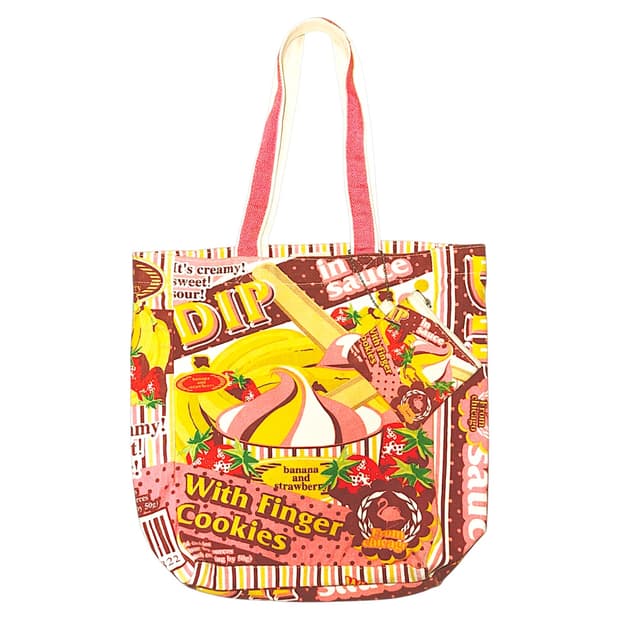Y2K Dessert Collage Canvas Tote Bag
