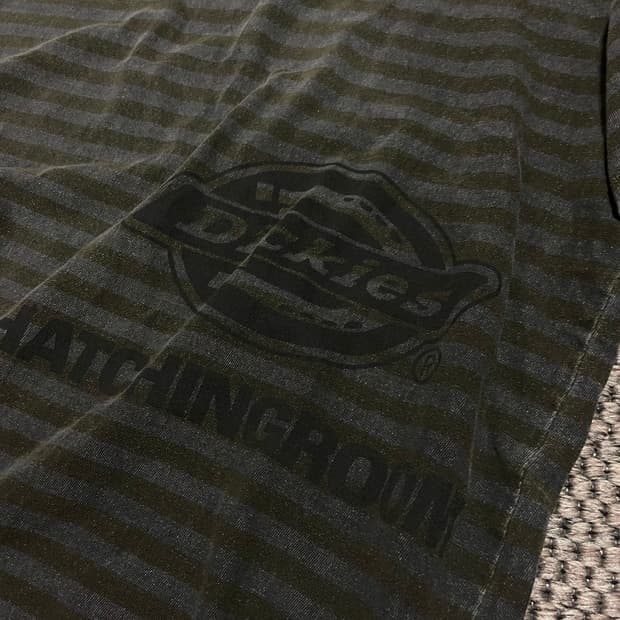 디키즈 x 해칭룸 스트라이프 티 2size yellow