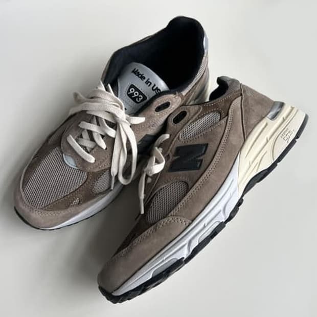 [255] jjjound 자운드 뉴발란스 993 머쉬룸 화이트