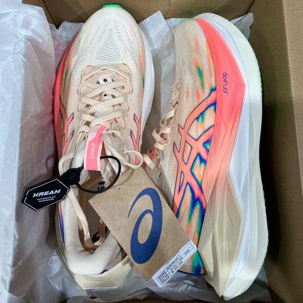 asics superblast 3 seashell sun coral