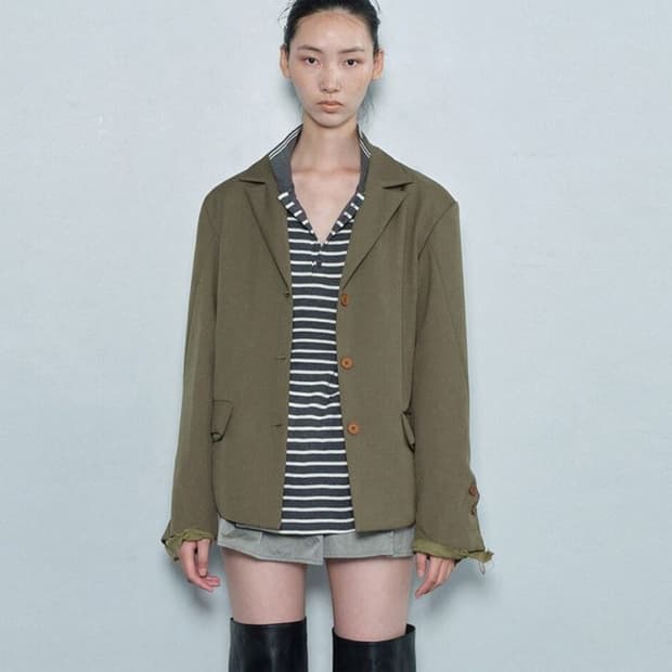 (50%이상 할인) 세릭 포켓자켓 카키 outpocket jacket