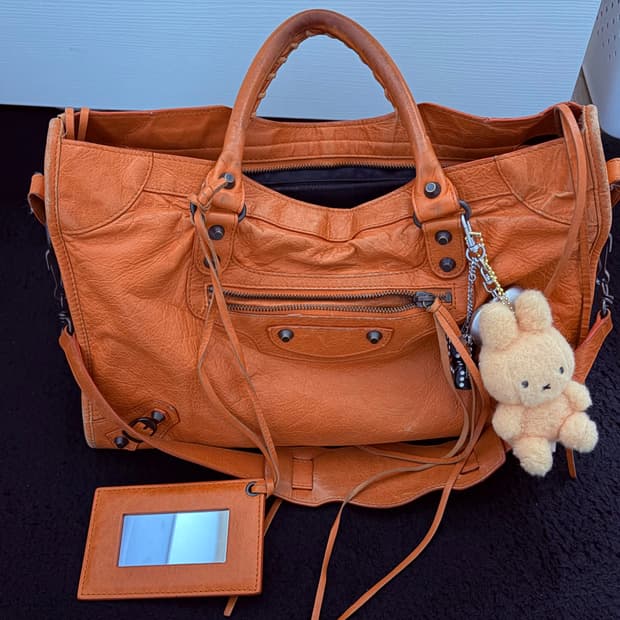 발렌시아가 모터시티백 오렌지M