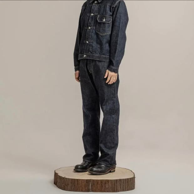 WOODMAN 1101 셀비지 데님 인디고