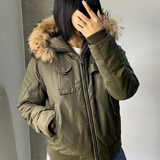 오프로드 3M 신슐레이트 라쿤 퍼 자켓