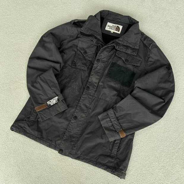 노스페이스 다크그레이 바람막이 야상 자켓 L