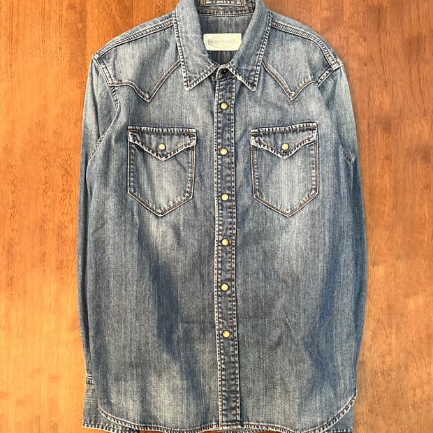 GOA 롱슬리브 웨스턴 데님 셔츠