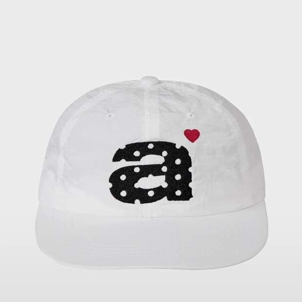 AEAE DOT SMALL LETTER NYLON CAP [WHITE]