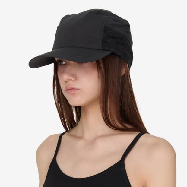Punching Paisley Scarf Cap, BLACK