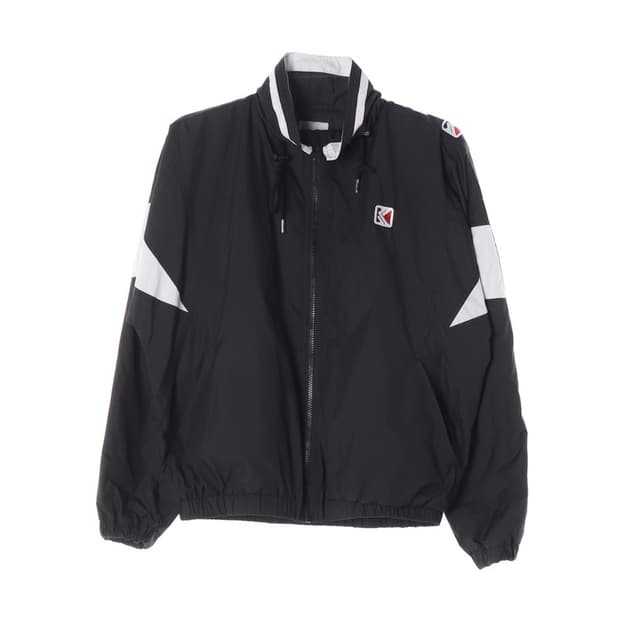 칼카니 올드스쿨 블랙 화이트 배색 윈드브레이커 S