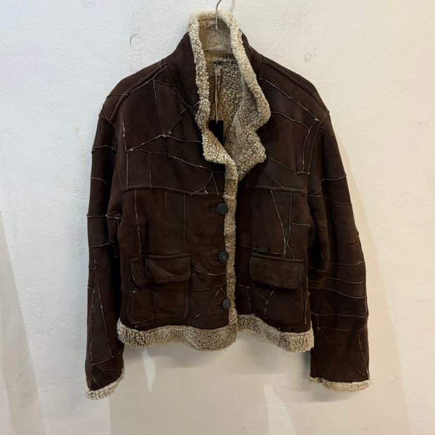 Leather patchwork mustang