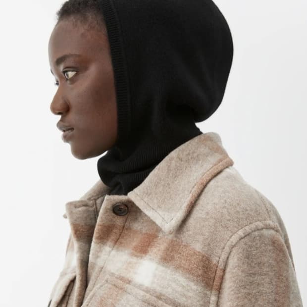 아르켓 캐시미어 울 바라클라바 블랙