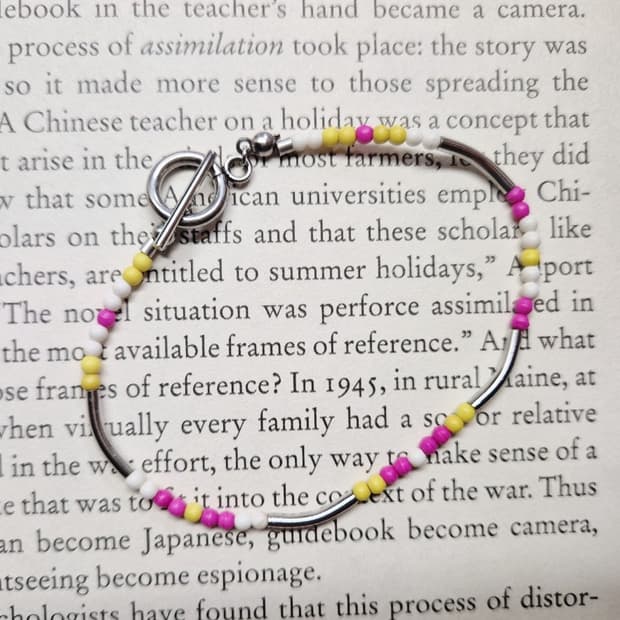 핸드메이드 하울라이트써지컬토글바팔찌