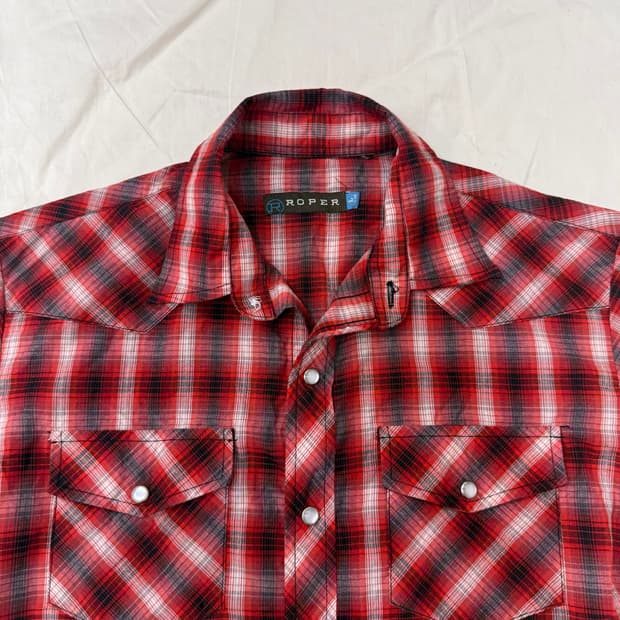 ROPER 웨스턴 체크 셔츠