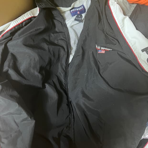 폴로스포츠 블랙 바람막이 자켓 L