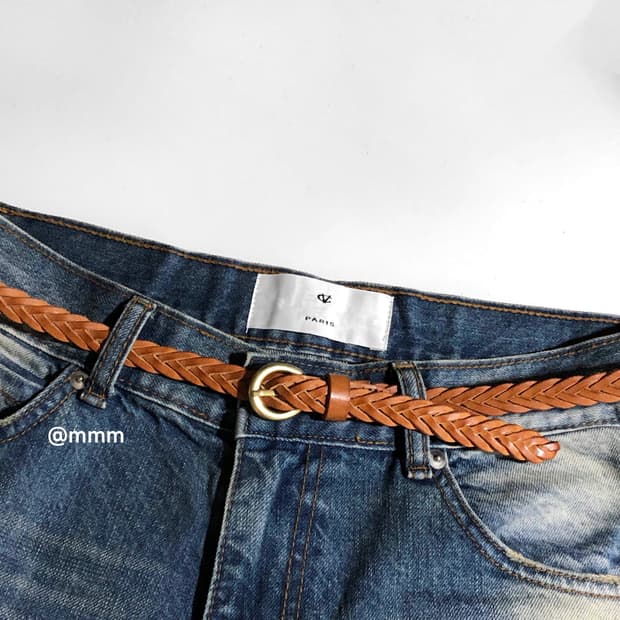 [Unisex] 위빙 레더 벨트