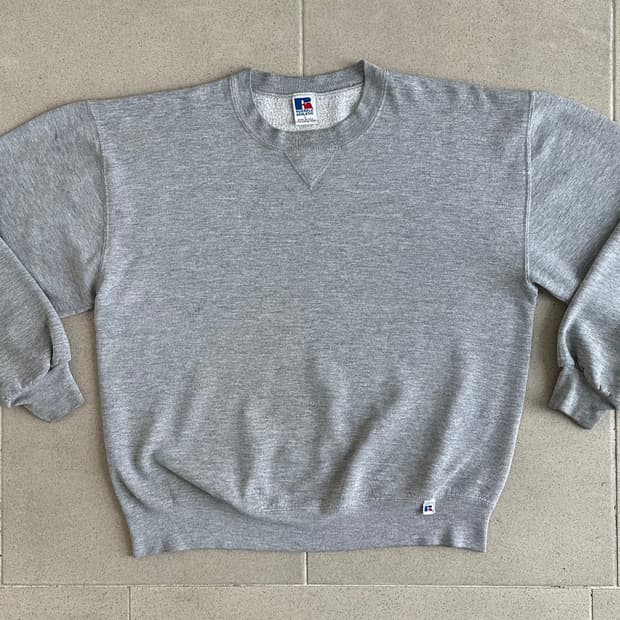 90s 빈티지 러셀 스웻셔츠 그레이 L USA