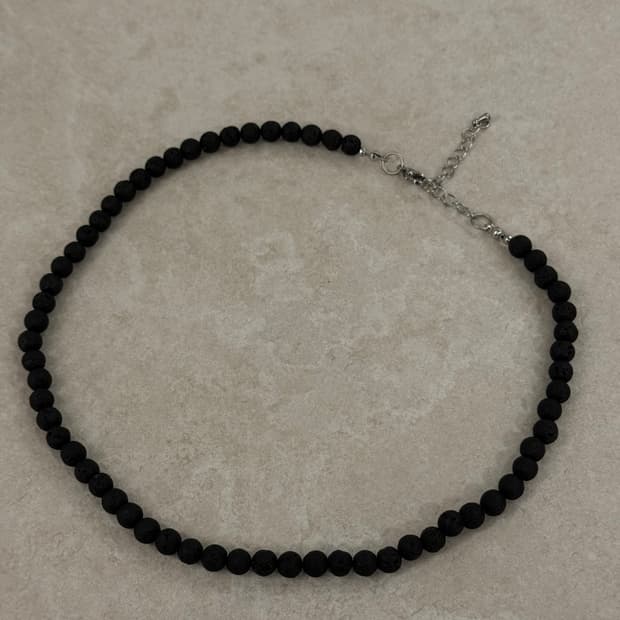 화산석 레이어드 목걸이