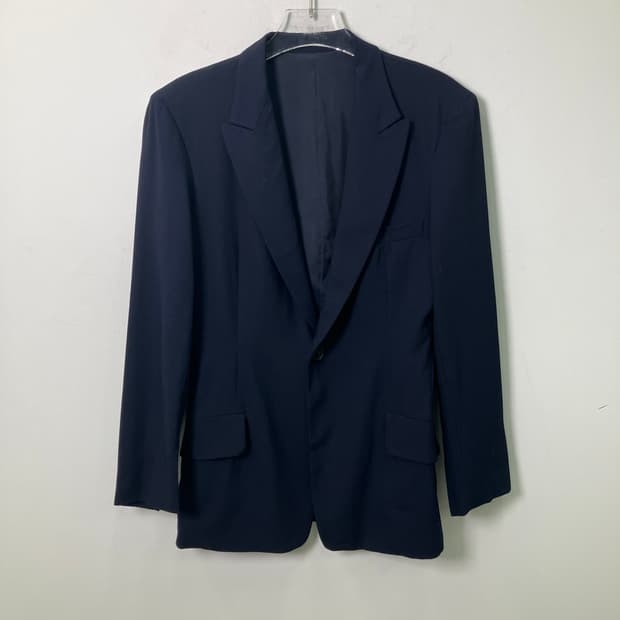 90's Y's 요지 야마모토 네이비 테일러드 블레이저