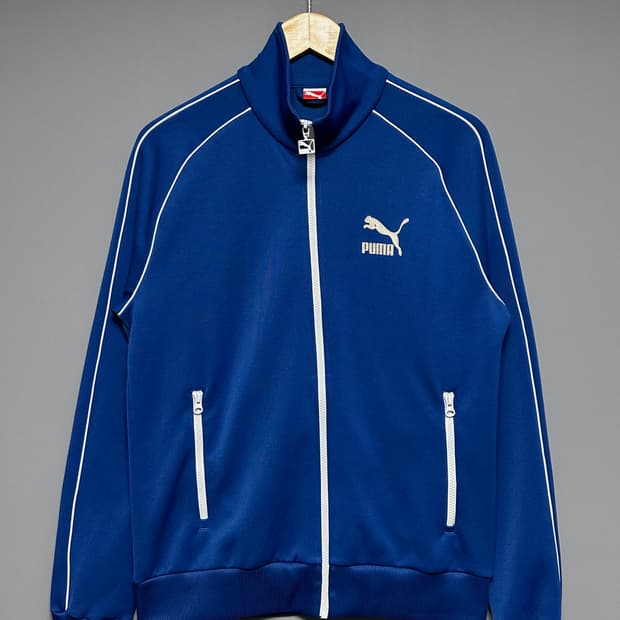 [L]푸마 블루 트랙탑 져지