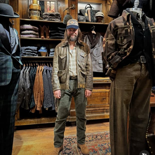 RRL 더블알엘 프린지 레더 자켓 L 새제품