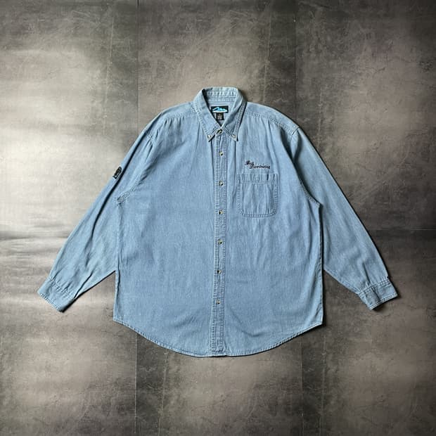 TRI-MOUNTAIN 빈티지 데님 코튼 셔츠 A00533