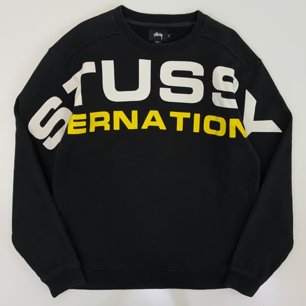 Stussy 스투시 재팬라인 인터네셔널 아치 맨투맨