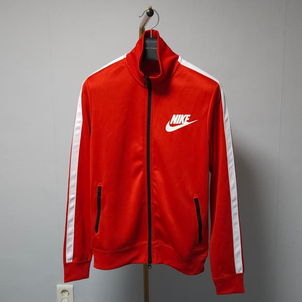 95 ) 나이키 남성 레드 트랙 자켓