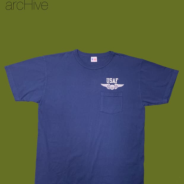 BUZZ RICKSON’S – USAF POCKET TEE / NAVY