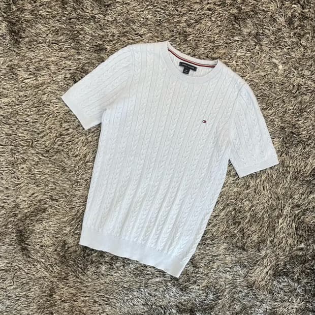 타미힐피거 여성 꽈배기 니트 (S/P)