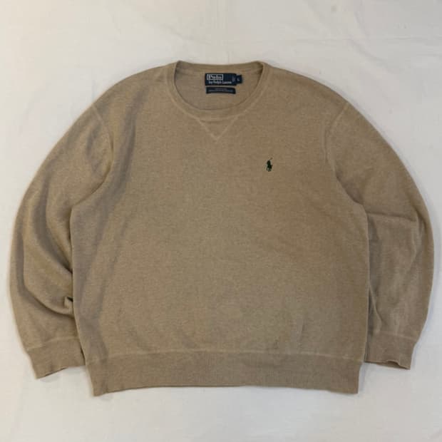 폴로 랄프로렌 오트밀 코튼 니트 베이지