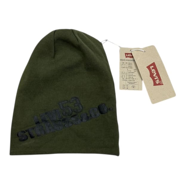 리바이스 빈티지 Y2K 비니 모자 카키 그린