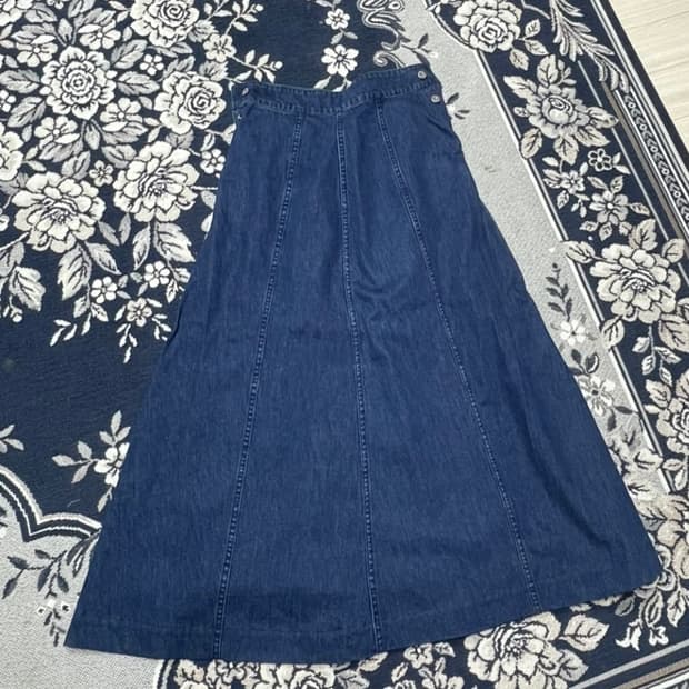 Kowtow 데님 롱스커트